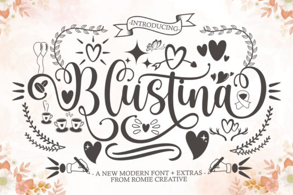 Blustina Script: A Modern Calligraphy Font for Elegant Design