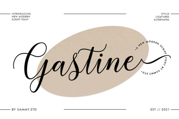 Gastine Script: A Modern Handwritten Font for Bold Branding