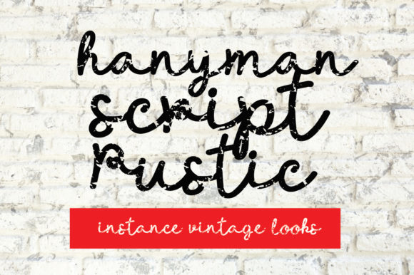 Handyman Script Rustic: A Font With Authentic Character