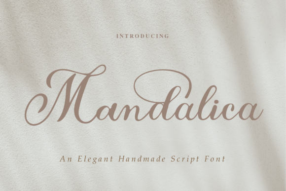 Mandalica Script: A Modern Calligraphy Typeface for Luxury Branding