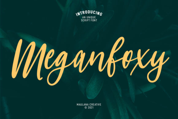 Meganfoxy Script: The Elegant Handwritten Font for Modern Designs