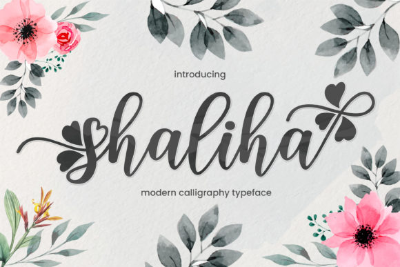 Shaliha Script: A Sweet & Flowing Creative Font