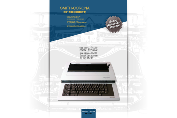 Smith-Corona EC1100 Script: Authentic Retro Handwritten Font