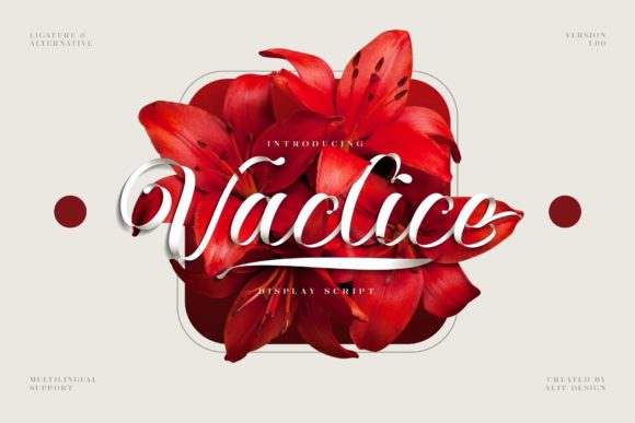 Vaclice Script: Adding a Personal Touch to Your Design Projects